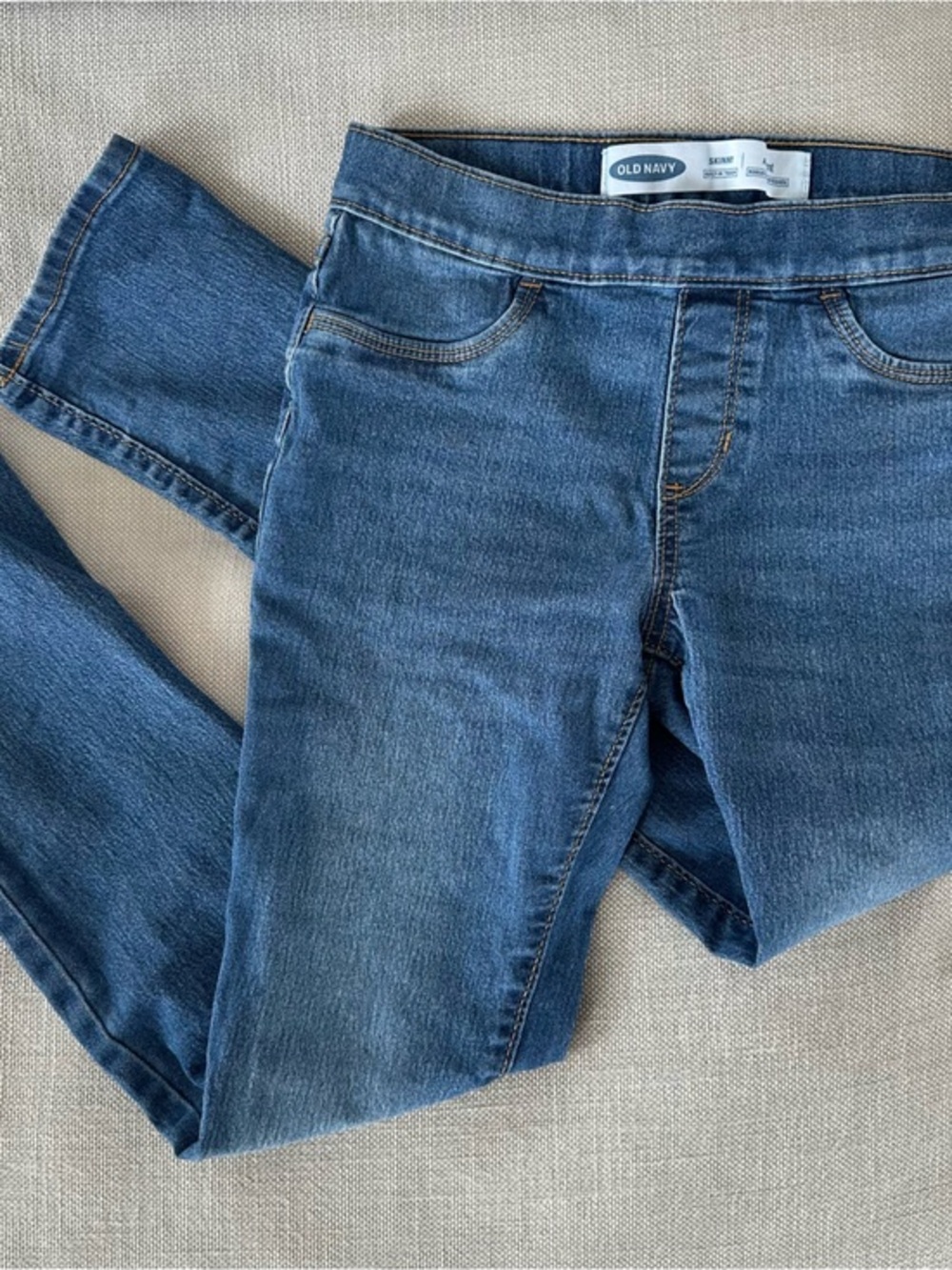 Old Navy Kids Built-In Tough Skinny Jeans | Size L (10–12) | Stretch Denim
